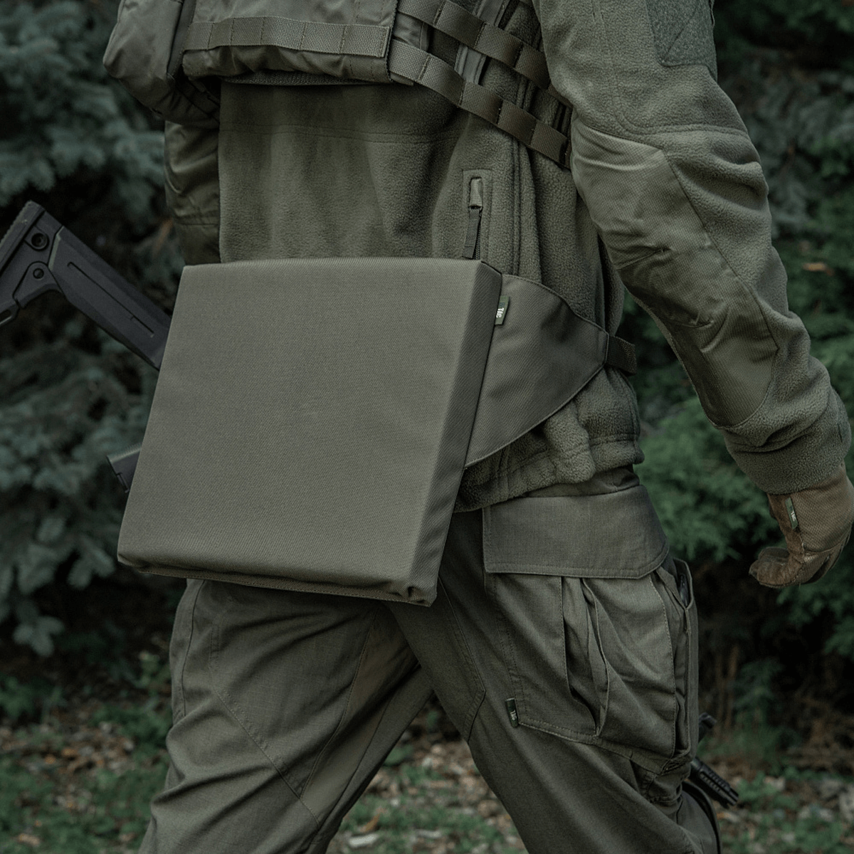 M-Tac Siddeunderlag med bælte, taktisk udendørs siddeunderlag for komfort