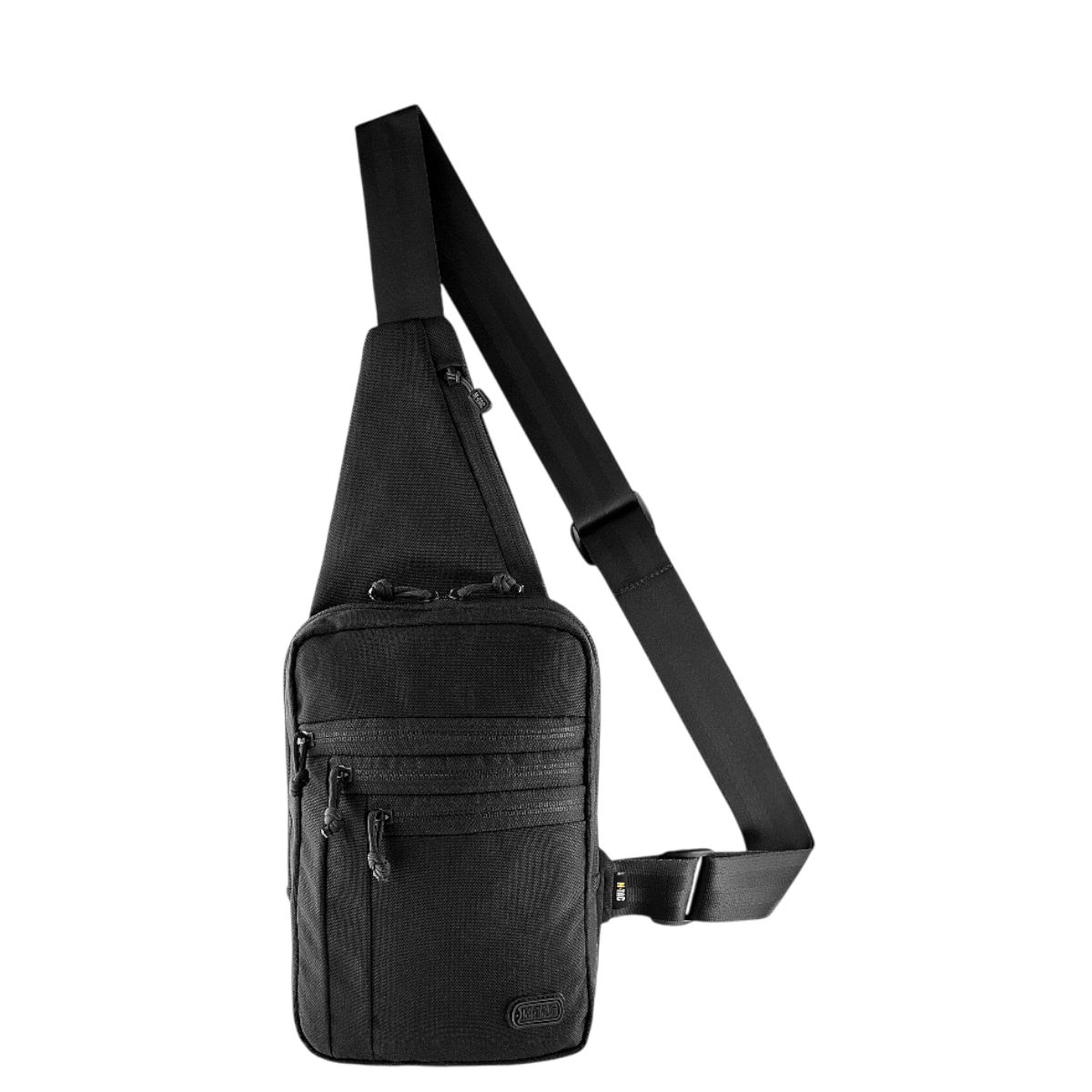 M-Tac Carry Sling Taske Elite Gen.IV, sort skuldertaske til skjult bæring med justerbare remme og universelt velcro-hylster.