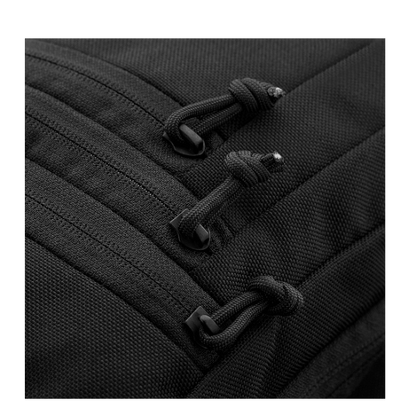 M-Tac Carry Sling Taske Elite Gen.IV i sort nylon med slidstærke lynlåse og detaljer, designet til professionel kropsbeskyttelse, galleri position 1.
