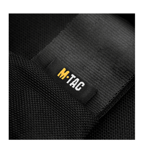 M-Tac Carry Sling Taske Elite Gen.IV i sort nylon med forstærkede syninger og detaljelogo, galleri position 1.