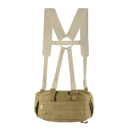 M-Tac War Belt ARMOR i beige med MOLLE-webbing og stærke stropper til taktiske opgaver