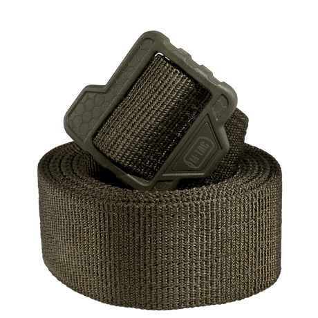 M-Tac Double Duty Taktisk Bælte Hex i sort nylon med slidstærkt væv og robust spænde, galleri position 1, designet til taktisk brug.