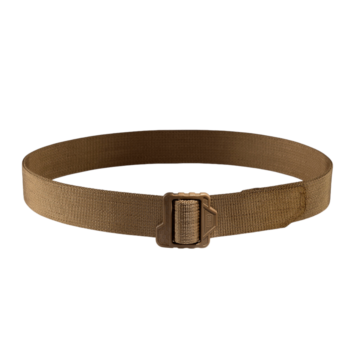M-Tac Double Duty Taktisk Bælte Hex i slidstærkt nylon til taktisk brug og dagligdags opgaver, velegnet til holsters og lommer.
