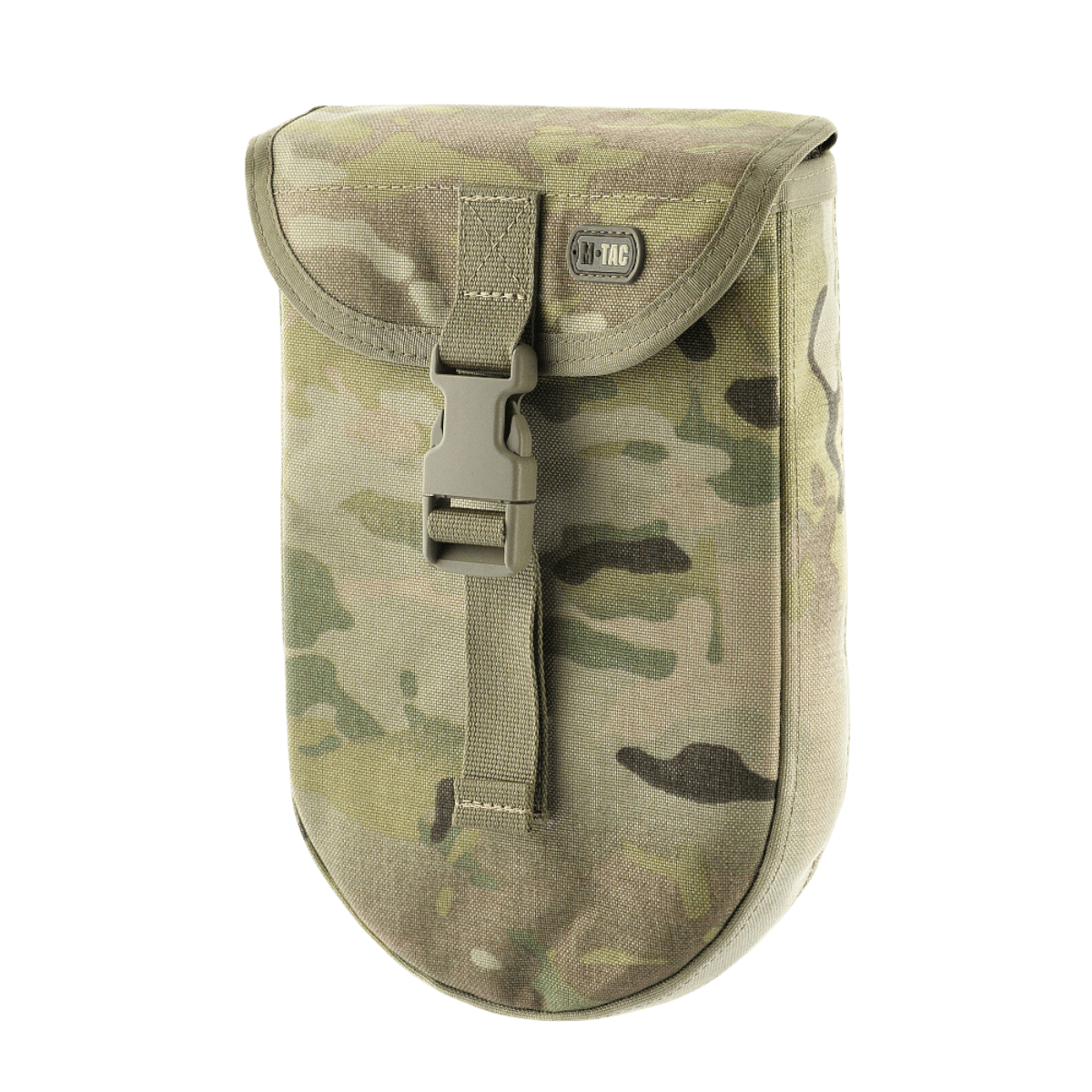 M-Tac Taske Til Foldespade – Multicam i robust CORDURA 1000D designet til opbevaring af sapperspade, perfekt til soldater og friluftsliv.