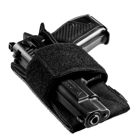 M-Tac CCW Hylster – Modulært Universal Hylster i sort nylon med velcro-hook, designet til diskret bæring, galleri position 1.