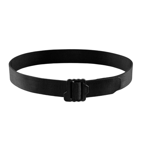 M-Tac Double Duty Taktisk Bælte i sort nylon med dobbeltbånd og robust spænde, designet til langvarig professionel brug, galleri position 1.