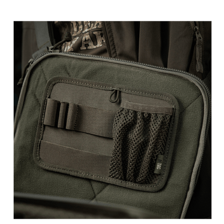 M-Tac Hook & Loop Low Profile Admin Panel i slidstærkt nylon med netlomme og elastiske holdere til modulopbevaring, galleri position 1