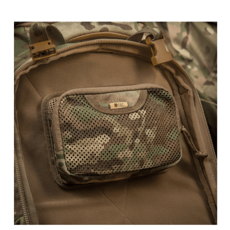 M-Tac Hook & Loop Utility Panel med mesh-lynlåslomme i modulært design til indvendig organisering, galleri position 1 i camouflage.