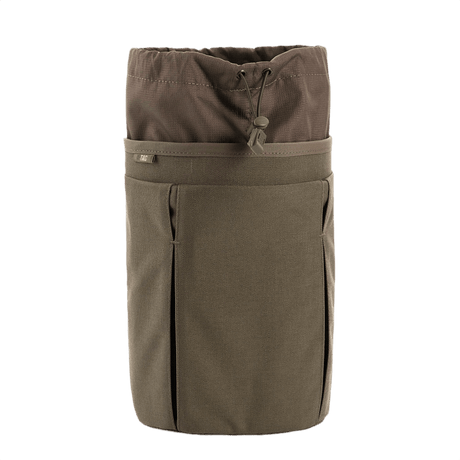 M-Tac Mag Drop Pouch Elite for hurtig magasinudskiftning med MOLLE, hærbrun farve, sikker fastgørelse af udstyr.