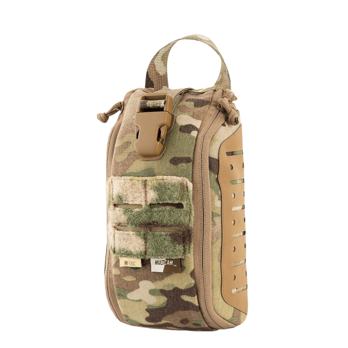 M-Tac Medical Pouch Elite Rip Off i camouflage design, taktisk førstehjælpstaske med hurtig adgang til indholdet for kritiske situationer.