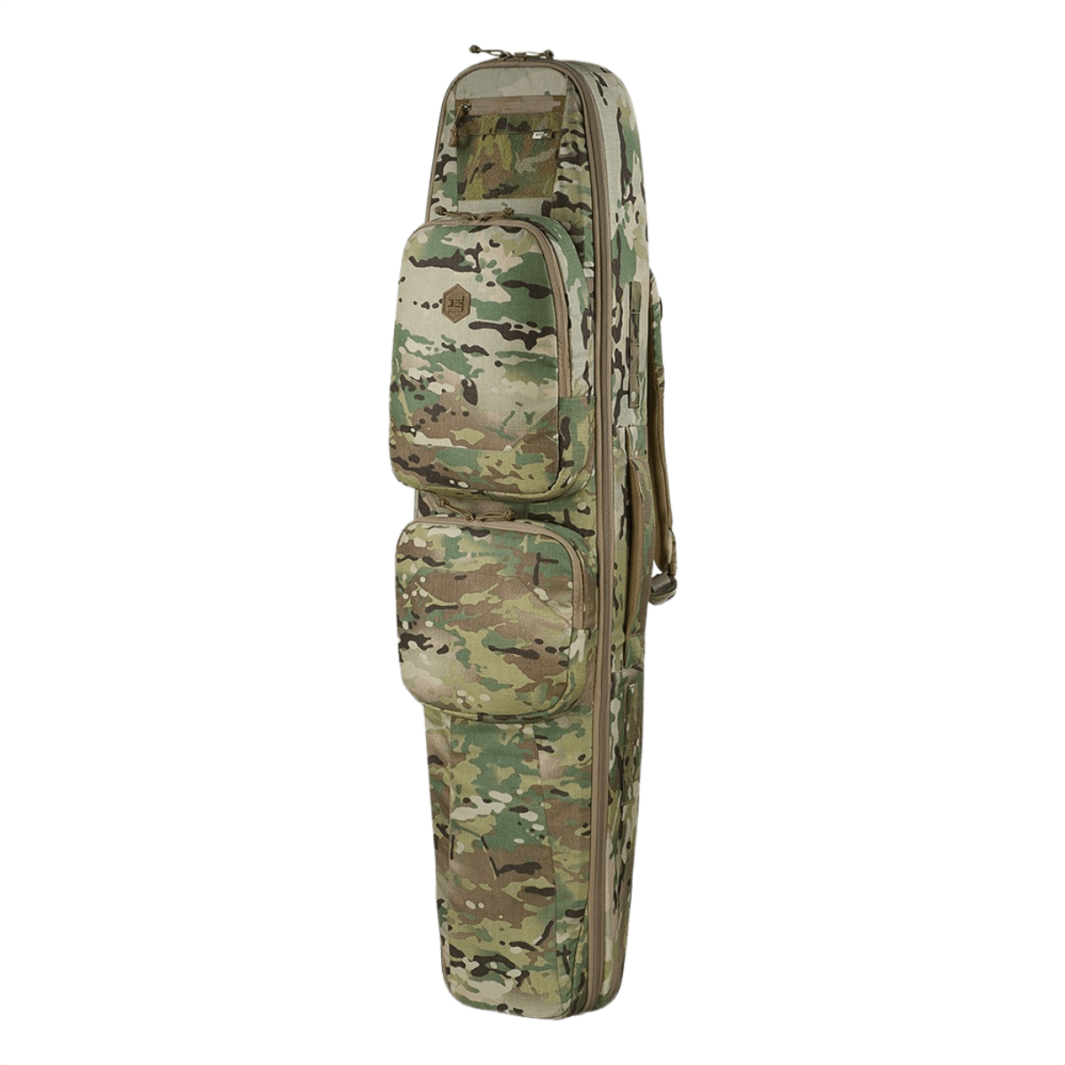 M-Tac Gun Backpack Case 125 cm Gen.II Elite i camouflage design, robust rygsæk til sikker våbentransport.