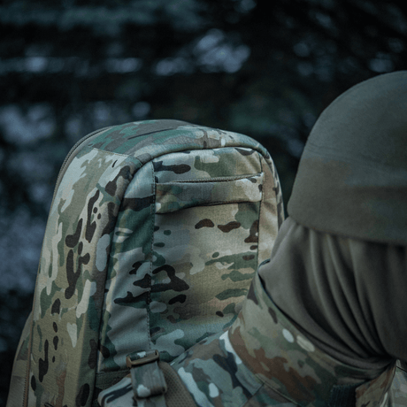M-Tac Gun Backpack Case 125 cm Gen.II Elite i camouflagestof, slidstærk rygsæk til sikker transport af våben op til 125 cm, udendørs brug.