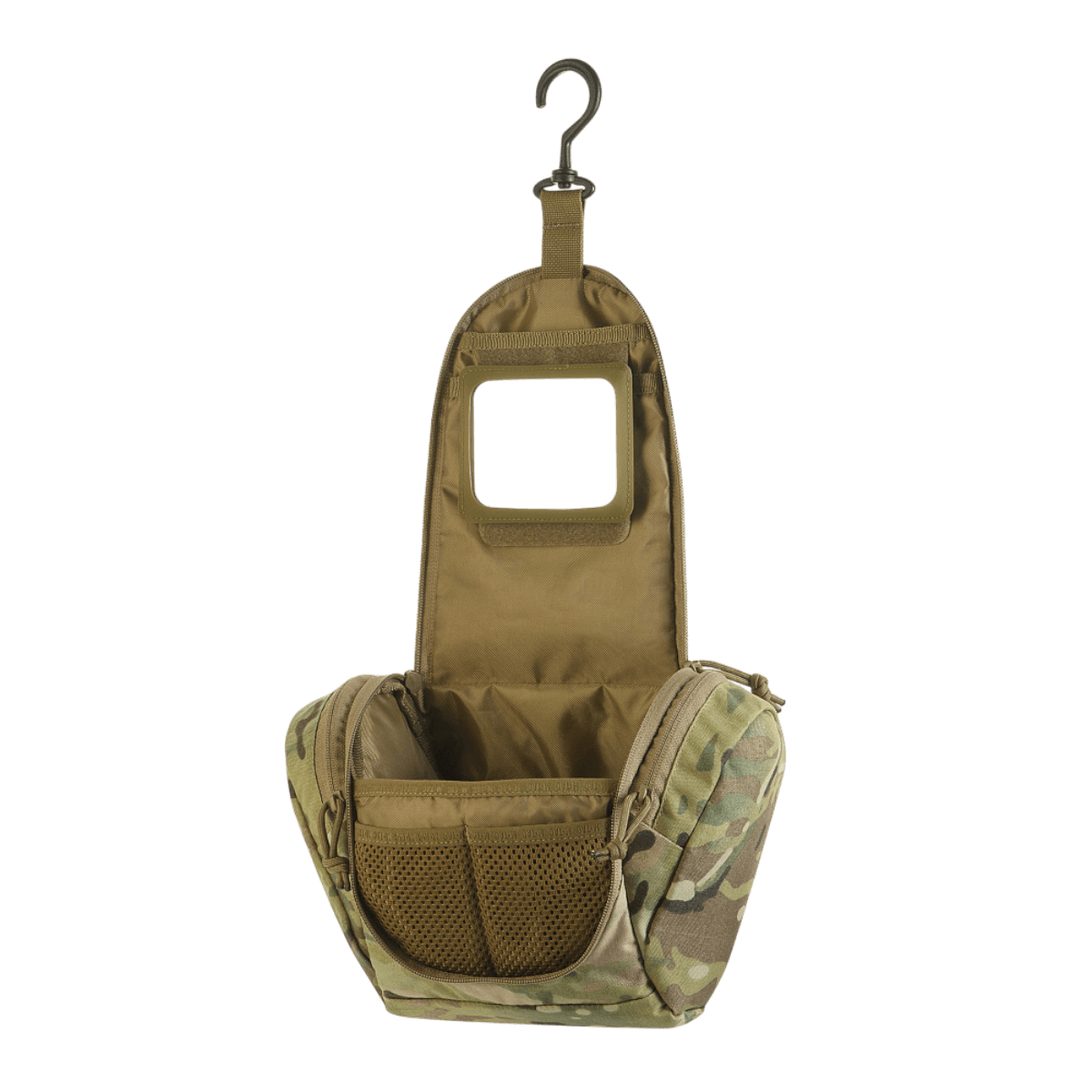 M-Tac Toilettaske Elite Gen.II - Kompakt, multifunktionel taske til opbevaring af hygiejneartikler med krog til ophængning.