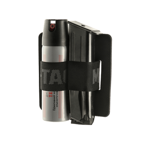 M-Tac Double Mag Pouch Hook Backed Magazine med spraydåse og magasin, justerbar Velcro-fastgørelse til tasker og rygsække