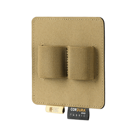M-Tac Double Mag Pouch Hook Backed Magazine i beige Cordura stof med Velcro-fastgørelse.