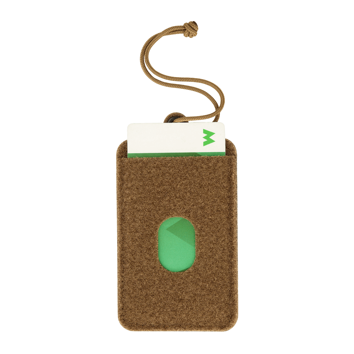 M-Tac Badge Holder – ID-kort og patch med plastbase, blødt Velcro, metaløjer og paracord, perfekt til nøglekort eller rejsekort.