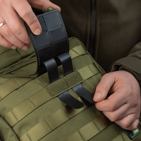 M-Tac Panel til Patches på MOLLE 80x135. Robust tilpasning til MOLLE-systemer med hook & loop overflade for patches og ID.