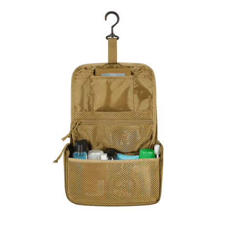 M-Tac Toilettaske i kompakt design, vandafvisende 600D polyester, til tandbørste og barbering, ideel til rejser, 24x15x8,5 cm