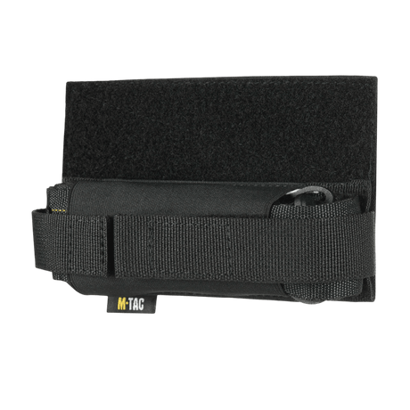 M-Tac Tourniquet Pouch Elastisk VELCRO Gen.II i sort Cordura 500D, designet til hurtig adgang under flappen på en plate carrier.