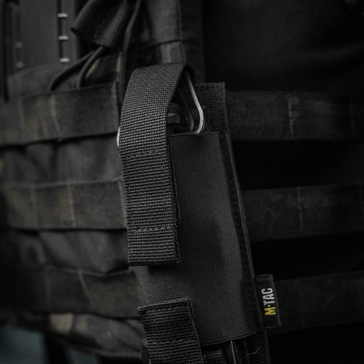 M-Tac Tourniquet Pouch Elastisk med MOLLE Gen.II fastgjort til udstyr, fremstillet af Cordura med elastisk søm, 15 x 5 cm