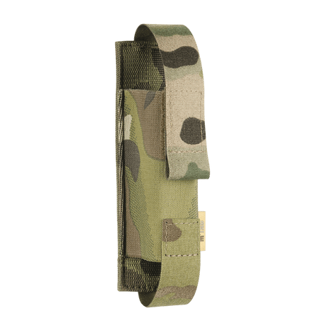 M-Tac Tourniquet Pouch Elastisk med MOLLE Gen.II i camo design, størrelse 15x5 cm, til hurtig adgang og sikker opbevaring af tourniquet.