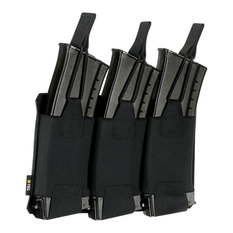 M‑Tac Elastisk Triple Magazine Pouch Elite til opbevaring af tre AK/AR-magasiner i let og kompakt design med MOLLE Laser Cut.