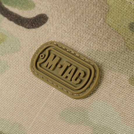 M‑Tac Cross Bag Elite Hex logo på Cordura 500 materiale, designet til hverdagsbrug og taktisk udstyr.