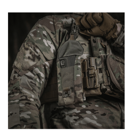 M-Tac Smartphone Lomme Elite Large Hex i militær stil til opbevaring af smartphone, holdbar Cordura HEX materiale i 1000D tæthed