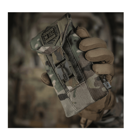 M-Tac Smartphone Lomme Elite Large Hex i camouflage med WJ magnetisk spænde og slidstærkt CORDURA materiale.