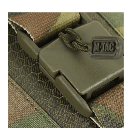 Nærbillede af M-Tac Smartphone Lomme Elite Large Hex med WJ magnetisk spænde og CORDURA HEX stof