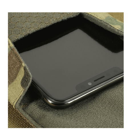 M-Tac Smartphone Lomme Elite Large Hex i holdbar Cordura med magnetisk spænde, beskytter smartphones op til 6,5 tommer.