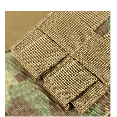 Detaljefoto af M-Tac Smartphone Lomme Elite Large Hex lavet af CORDURA HEX med magnetisk spænde, perfekt til smartphone op til 6,5 tommer.