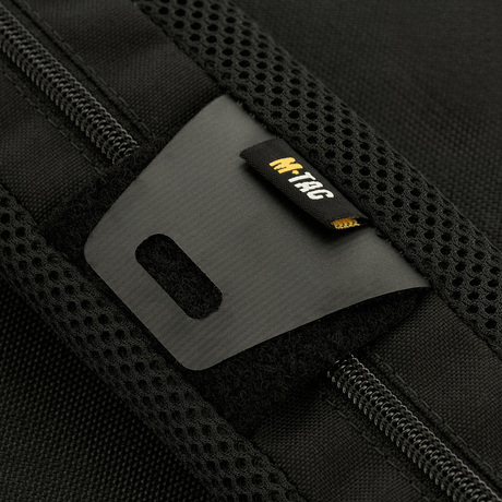 M‑Tac Skulderremspude 40 mm Elite i slidstærkt Cordura med 3D mesh for komfort og ventilation, optimal til tasker og rygsække.