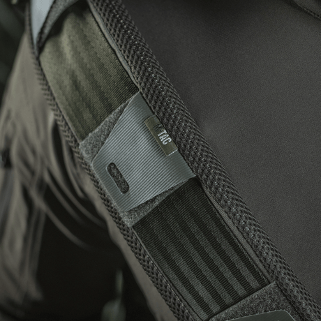 M‑Tac Skulderremspude 50 mm Elite i Cordura med 3D mesh for øget komfort og vægtfordeling over skulderen.