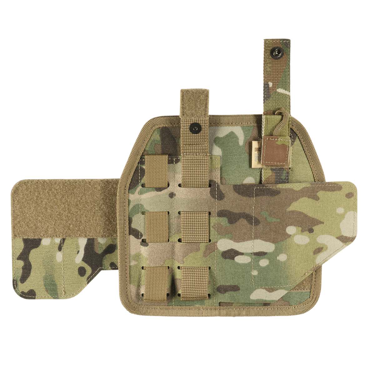 M-Tac Universal Taktisk Hylster Elite Venstre i lamineret Cordura 500D med MOLLE-interface, passer til de fleste pistoler.