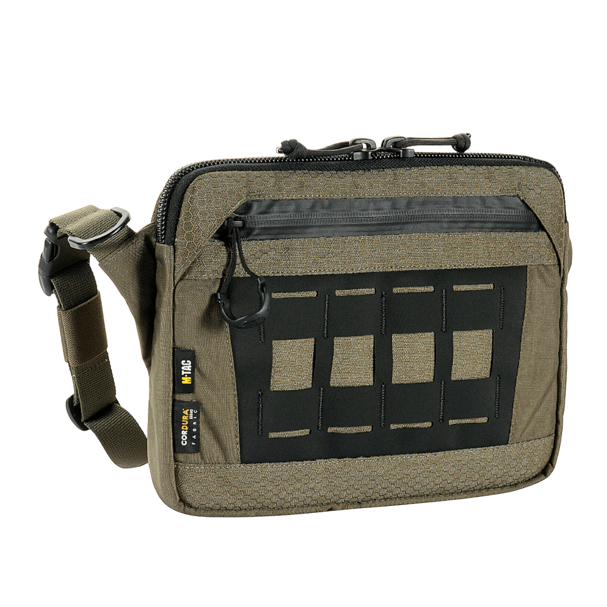 M-Tac Admin Taske Elite lavet af slidstærk Cordura 500D. Taske med YKK lynlåse og justerbar rem, ideel til stilfuld funktionalitet.