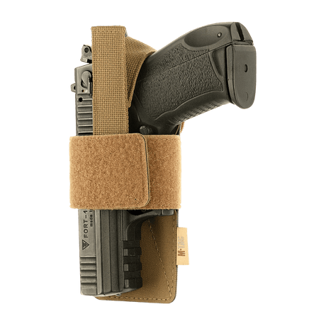 M-Tac Modulært Universalt Hylster med Lås Light til skjult bæring af pistoler med Velcro-fastgørelse i taktiske tasker og rygsække.