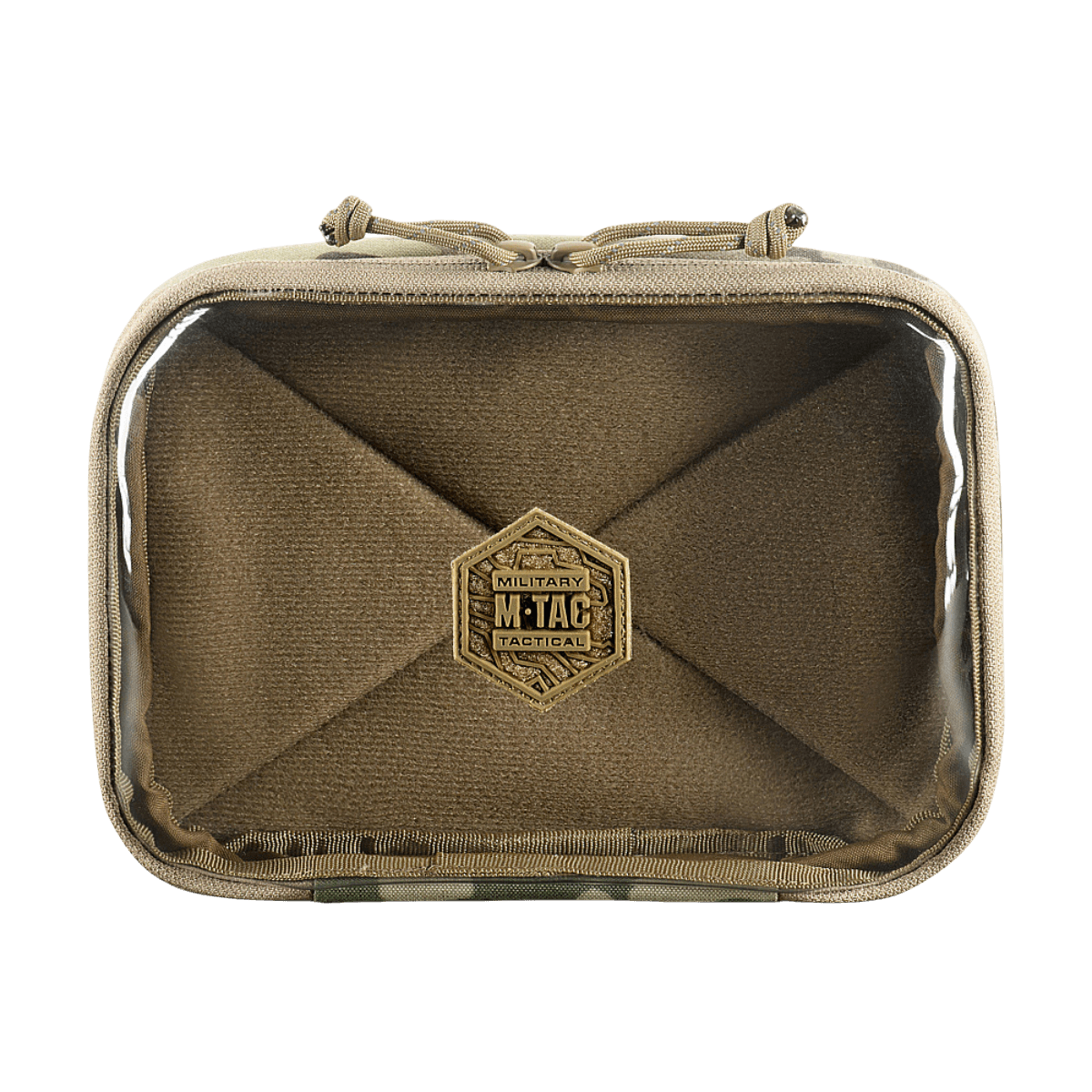 M-Tac Utility Organizer Slim Elite i slidstærk Cordura 500D med transparent PVC-folie for identifikation, 22x16 cm.