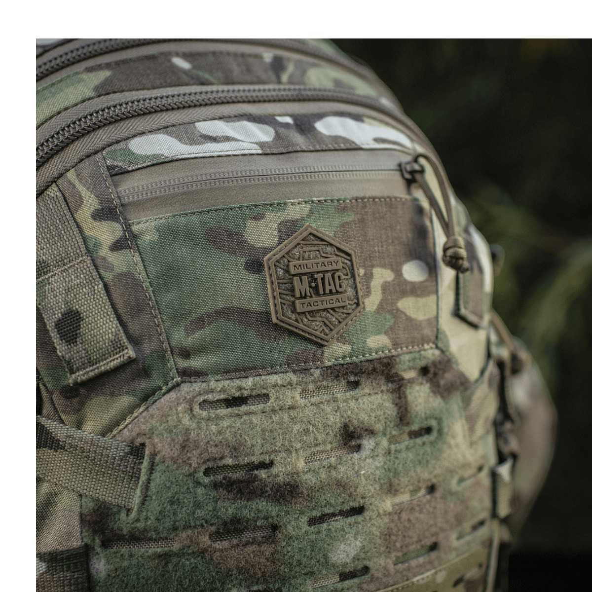 M-Tac Mission Pack Elite rygsæk med ergonomisk design og slidstærk Cordura 1000D stof til missioner og udendørs eventyr.