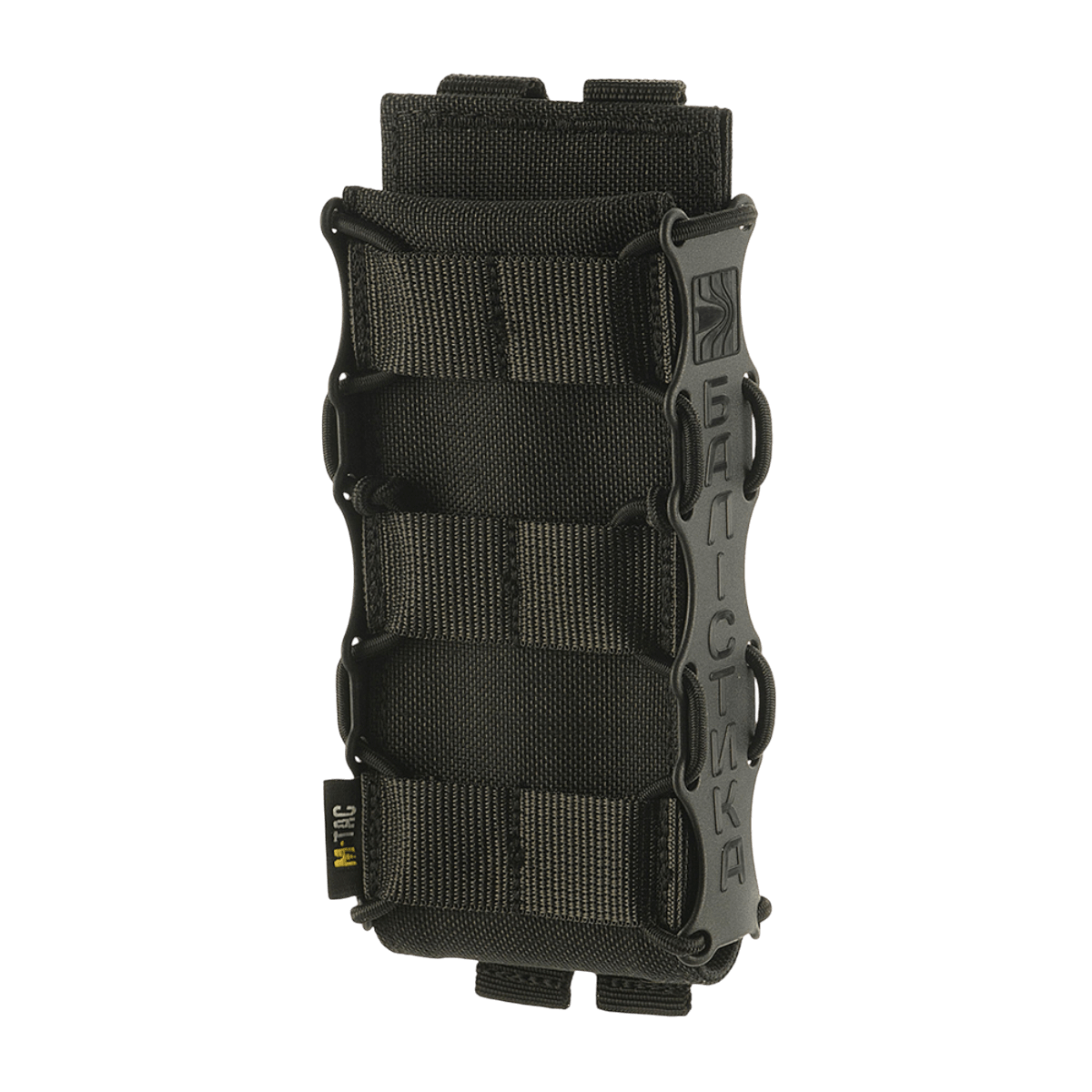 M‑Tac Mag Pouch Kolchan til AK/AR i sort Cordura 1000D med MOLLE-montering til sikker magasinfiksering.