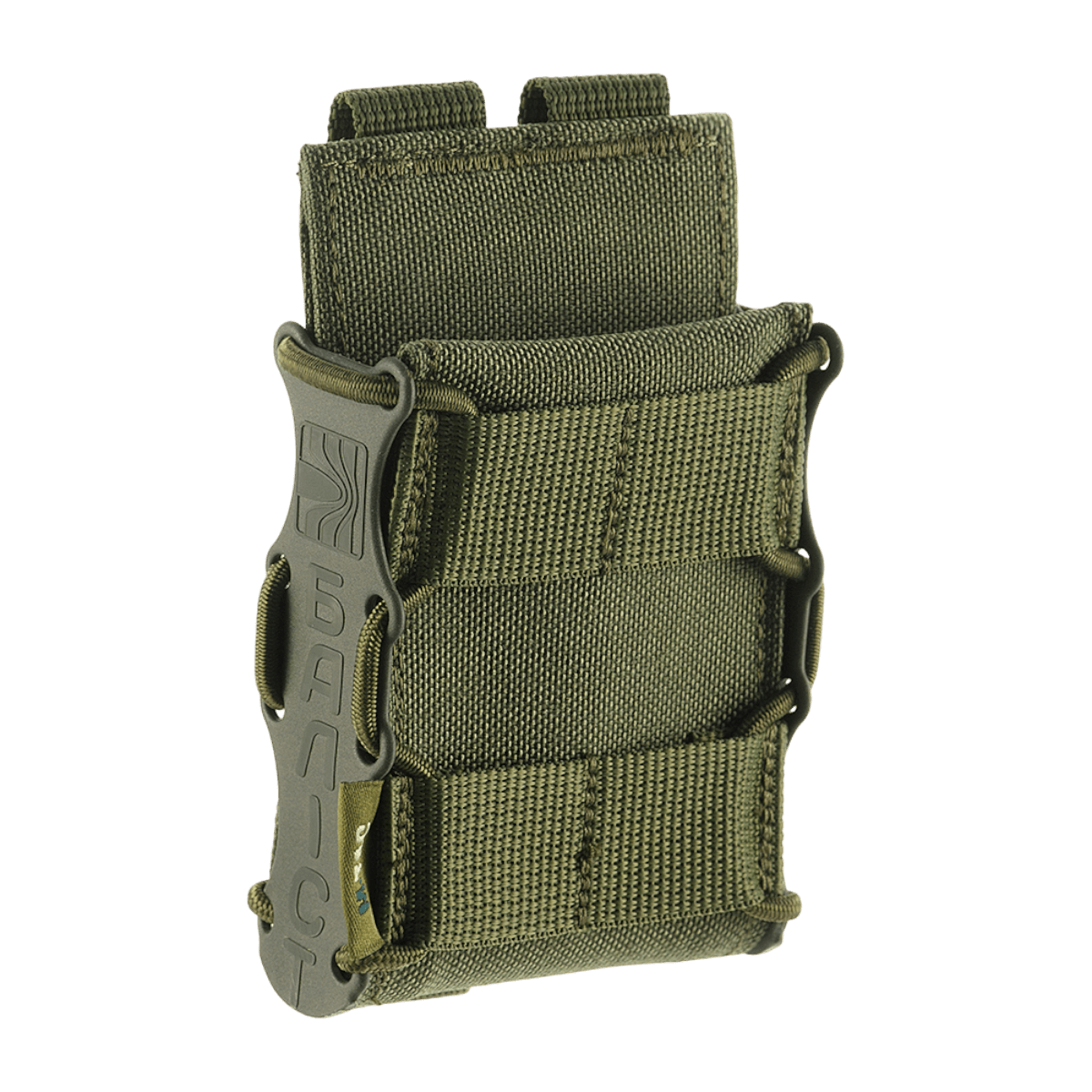 M-Tac Mag Lomme Kolchan til AK/AR Mini i slidstærkt Cordura 1000D, med MOLLE-system og stødresistente plastikindsatser for sikker fastholdelse.