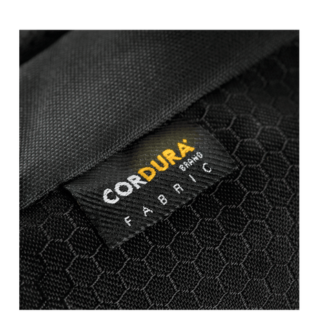 M-Tac Konvert Taske Elite detalje af Cordura-stofmærke for holdbarhed og stil
