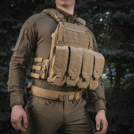 M-Tac Frontpanel til Plate Carrier Cuirass QRS XL i slidstærkt Cordura 500D med NIJ-certificering, vist i galleri position 1