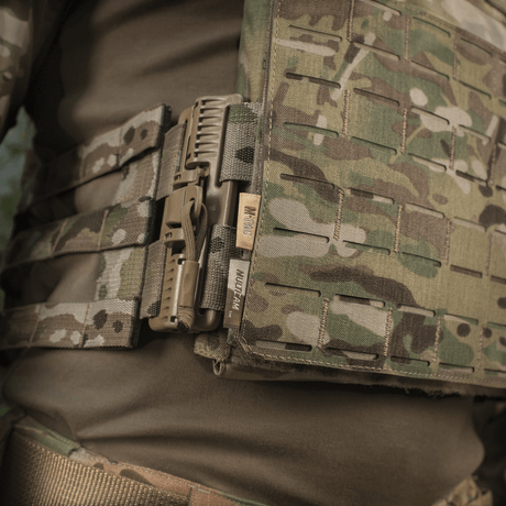 M-Tac Frontpanel til Plate Carrier Cuirass QRS XL i slidstærkt Cordura 500D med NIJ-certificering, vist i galleri position 1 detalje