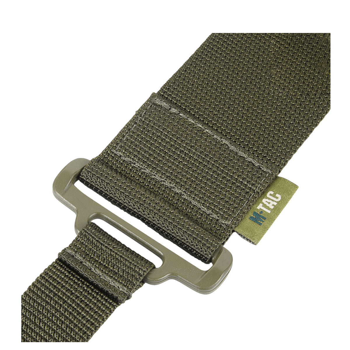 M-Tac Våbenbælte Single Point med justerbar længde og quick-drop system, designet i kvalitets Texcel-rem til effektiv våbenhåndtering.