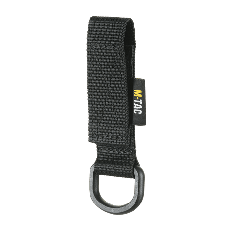 M-Tac Fastgørelse med D-ring til montering på MOLLE-udstyr, med Velcro-lukning og kompakt design til taktisk brug.