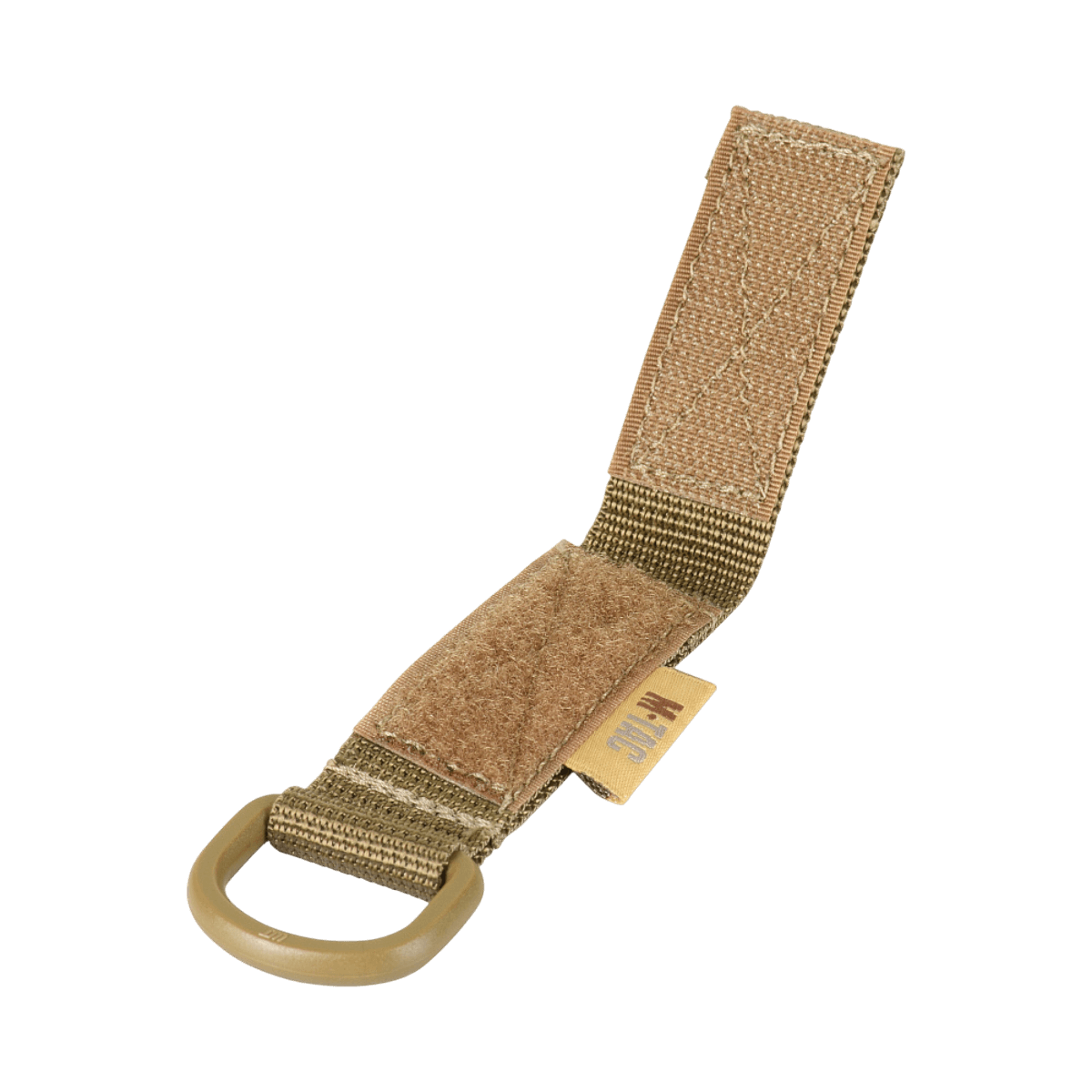 M-Tac Fastgørelse med D-ring til MOLLE-system, kompakt og let til taktisk brug med Velcro-lukning for sikker montering.