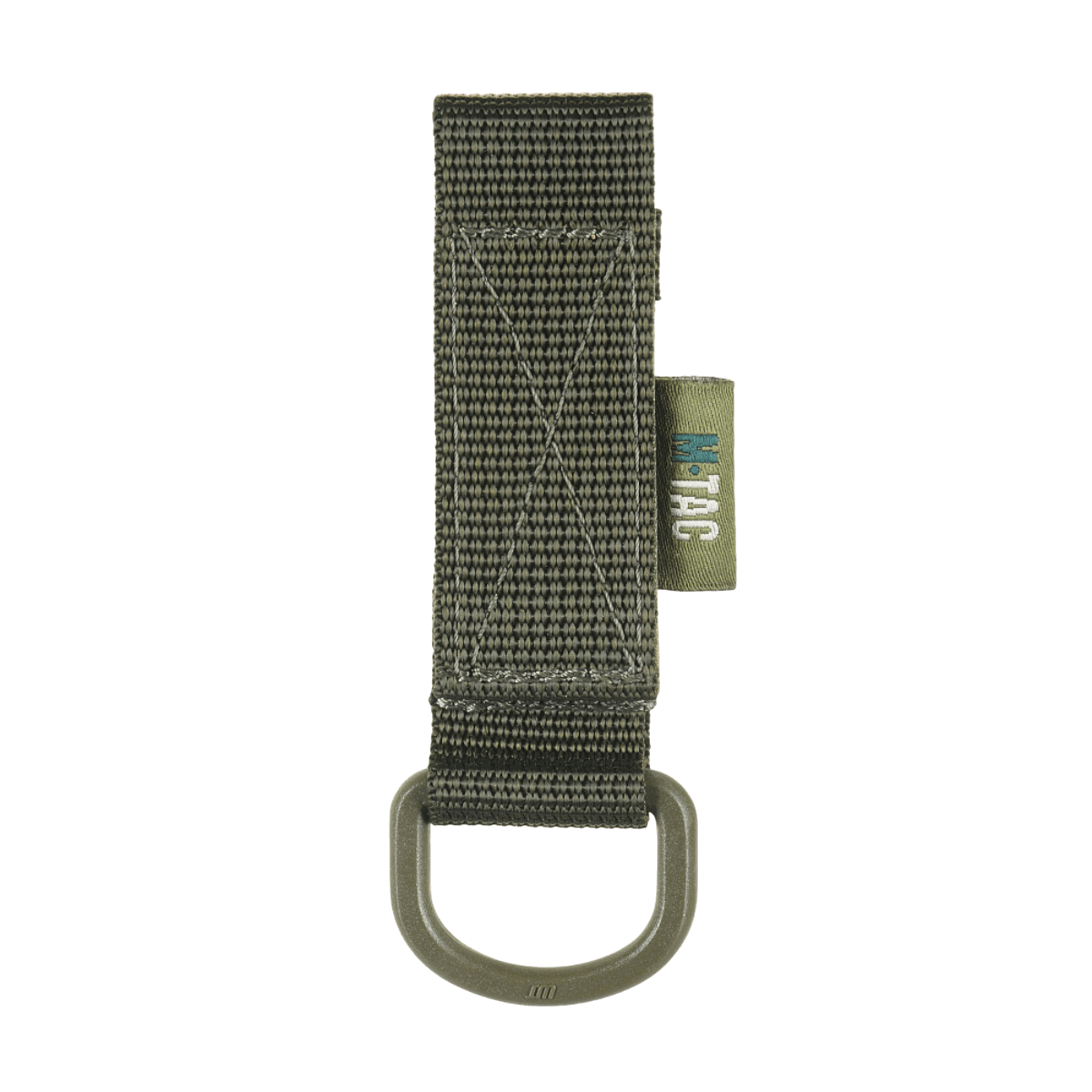 M-Tac Fastgørelse med D-ring til MOLLE-systemer, komprimerbar og letvægtsdesign ideel til taktisk brug.