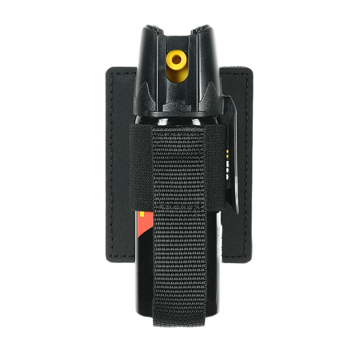 M‑Tac Modulær Indsats til Pepperspray i polymerkomposit med elastik og strop for sikker opbevaring.