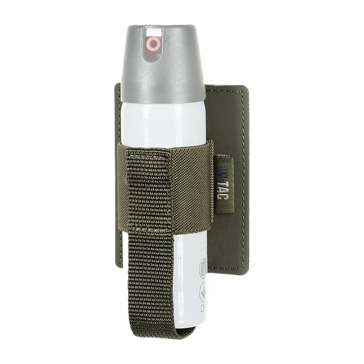 M‑Tac Modulær Indsats til Pepperspray med elastisk strop og Velcro-panel for sikker fastgørelse i tasker, polymerkompositmateriale.